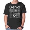 Unisex Crew Neck T-Shirt Gen X Label Graphic Short Sleeve Casual Tee