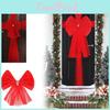 Luxurious Red Christmas Traditional Double Layer Bow Door Decoration For Holiday Festivities
