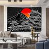 Tapestry Japanese Legend Wall Hanging Blanket Fuji Mountain Art Chinese style Print Tapestry 60x40inch Tokyo Natural