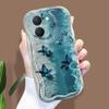 Cute Cartoon Pattern Cream Texture Casing Wavy Edge Soft Silicone Cover Phone Case for Vivo