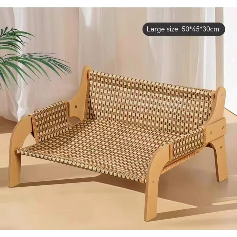 Pet Cat Sofa Bed Summer Wood Modern Eco-friendly Durable All Seasons Hammock Nest Sleeping Mat Reclining Chair