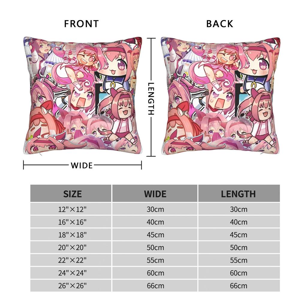 Umamusume Pretty Derby Haru Urara Pillowcase Printing Polyester Cushion Cover Decor Pillow Case Cover Seat Square