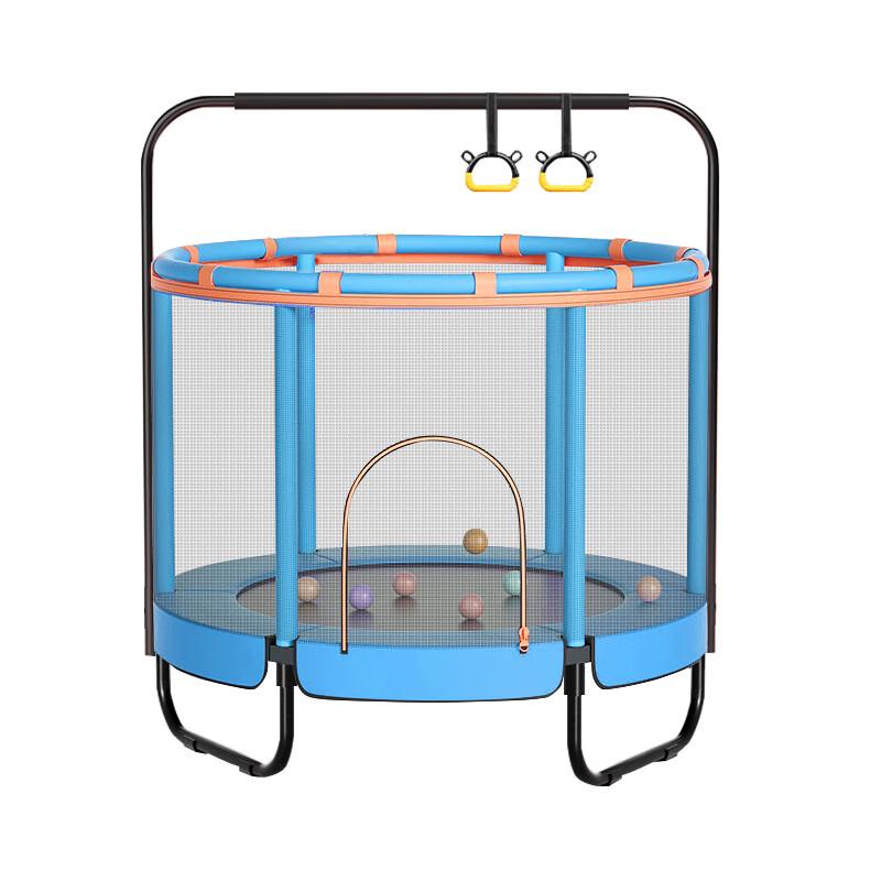 TLXT Kids Indoor Trampoline with Handrail