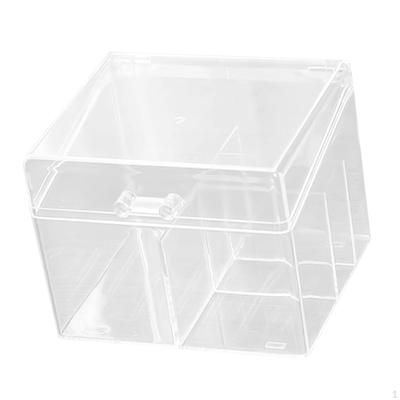 Trading Card Storage Box Desktop Transparent Large Capacity Organizer