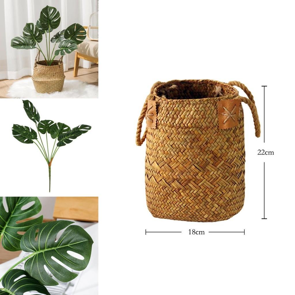 Faux Green Plant Monstera Deliciosa Liebm Leaves For Home Office And Stylish Decor