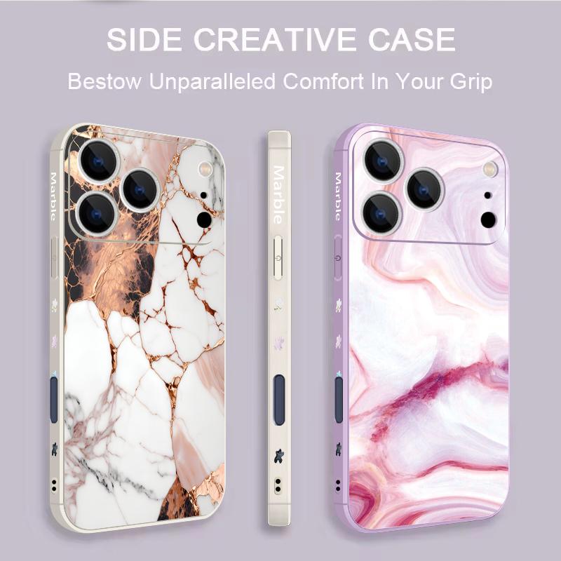 Luxury Sandstone Marble Pattern Case For iPhone 16 Pro Max Magnetic For Magsafe Soft Cover For iPhone 17 15 14 13 Pro Max 17E 16E