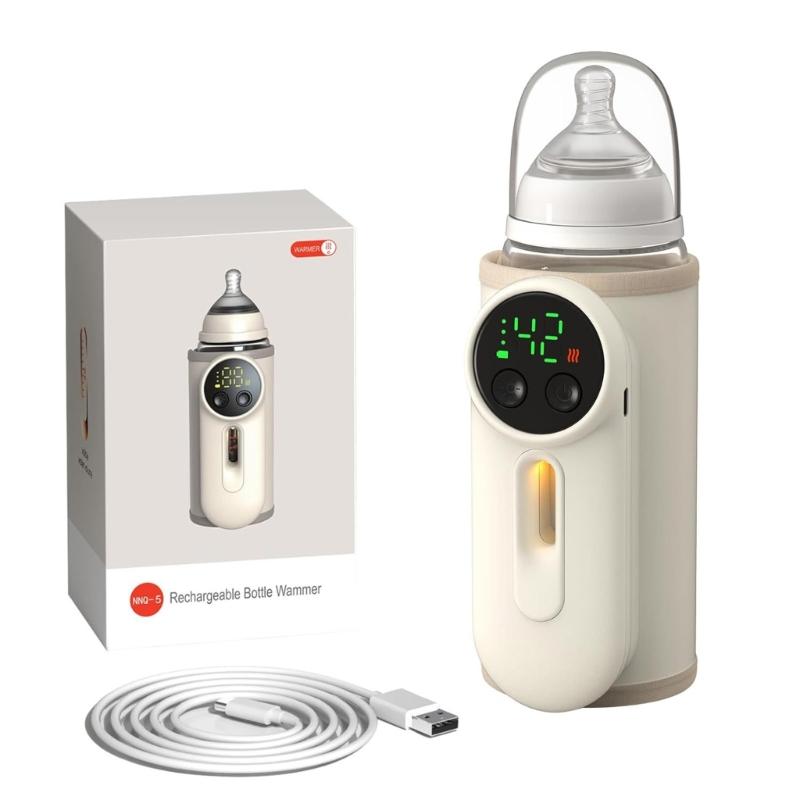 

Travel Friendly Baby Bottle Warmer USB Powered Quick Heating and Maintains Warmth 6-gear Adjust for Comfortable Feeding 1