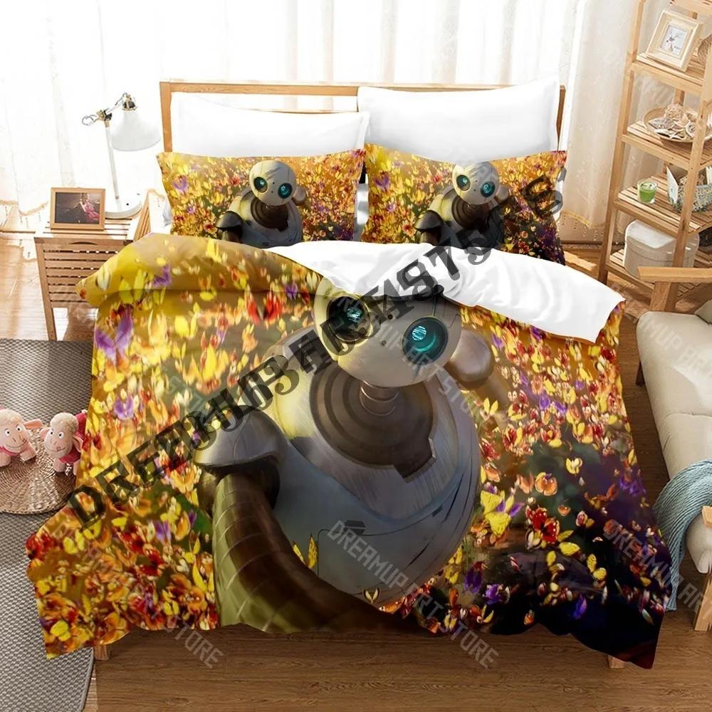 3D Print Wild Robot Graphic Bedding Set Single Twin Full Queen King Size Bed Set Adult Kid Bedroom Duvetcover Set Anime Bed