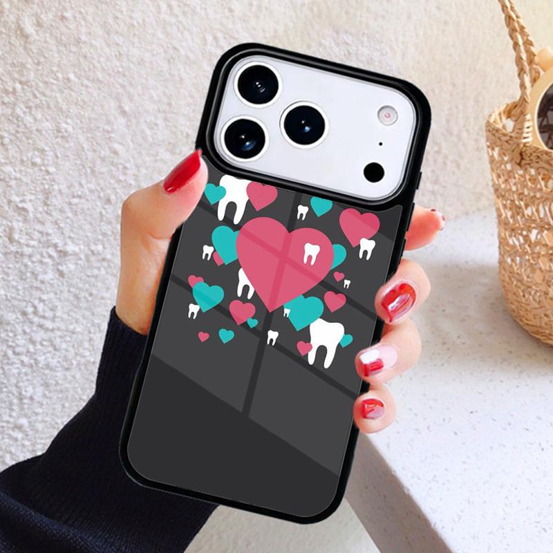 Dentist Dental Hygienist Tooth Phone Case For iPhone 17 Air 16 15 14 13 12 11 Pro Max Plus