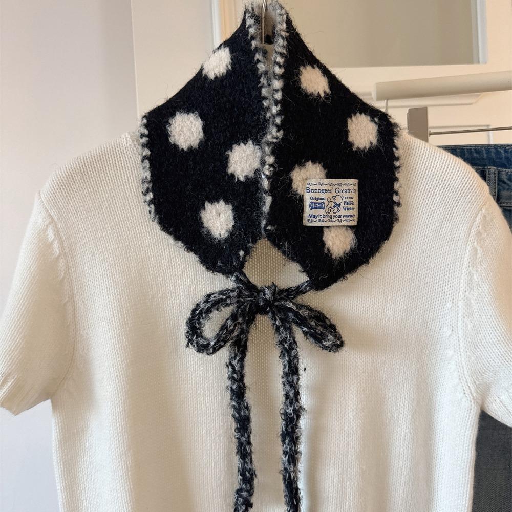 Двусторонняя вязаная повязка на уши Утолщенная повязка Накладки на уши Персональные шерстяные наушники на ремешке Для девочек