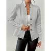 Jacket Long Sleeved Ladies An Elegant Single Breasted High Necked Jacket Suitable For Casual Wear In Spring And Autumn