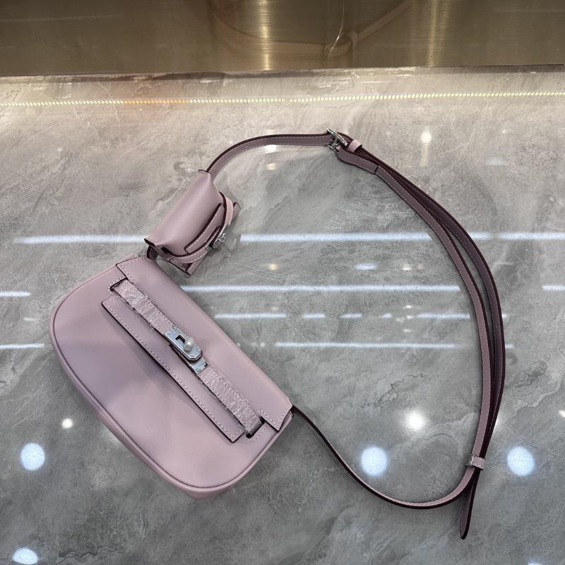 Women's Bag New Bag Two-in-one First-layer Cowhide Mini Messenger Bag Tangyuan Fanny Bag Leather Small Satchel
