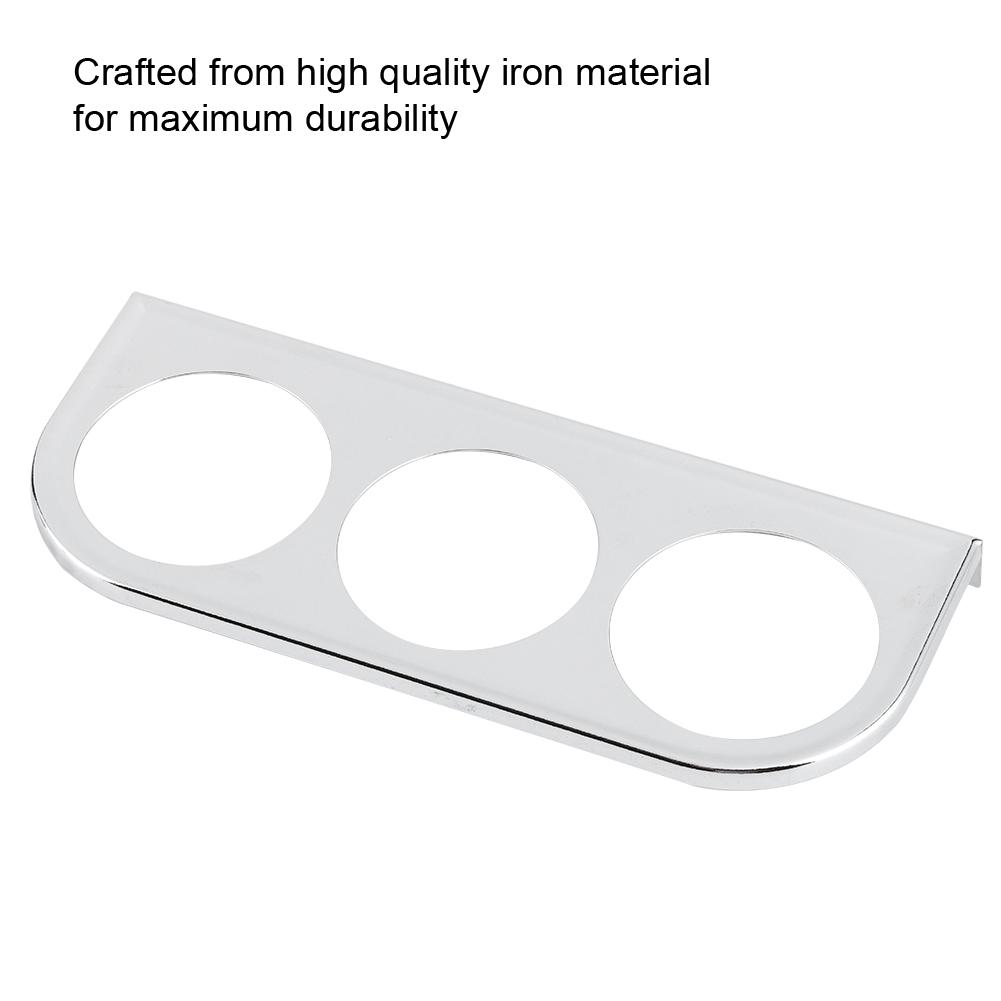 52mm/2in 3-Hole Triple Instrument Panel   Gauge Mounting Bracket Car Dashboard Meter Iron Holder