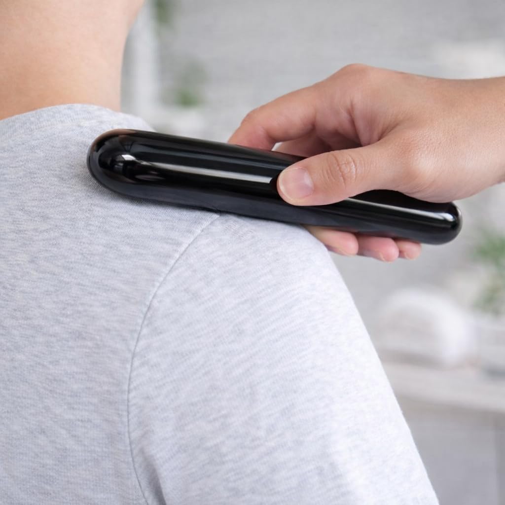 Natural Obsidian Acupressure Wand 21cm Long For Shiatsu and Massage Power Healing Stone For Relaxation and Healing Stone/Crystal