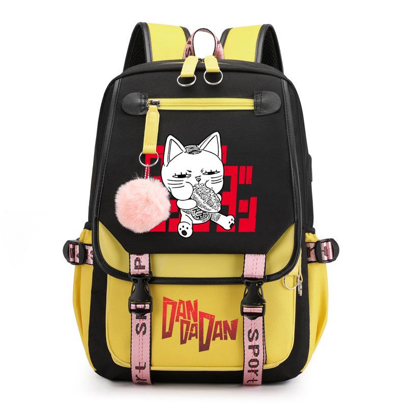 

У Дандадана такой же рюкзак, как у ученика, с большой вместимостью.. Повседневный рюкзак для учеников средней школы и старшеклассников, корейская версия. No specification