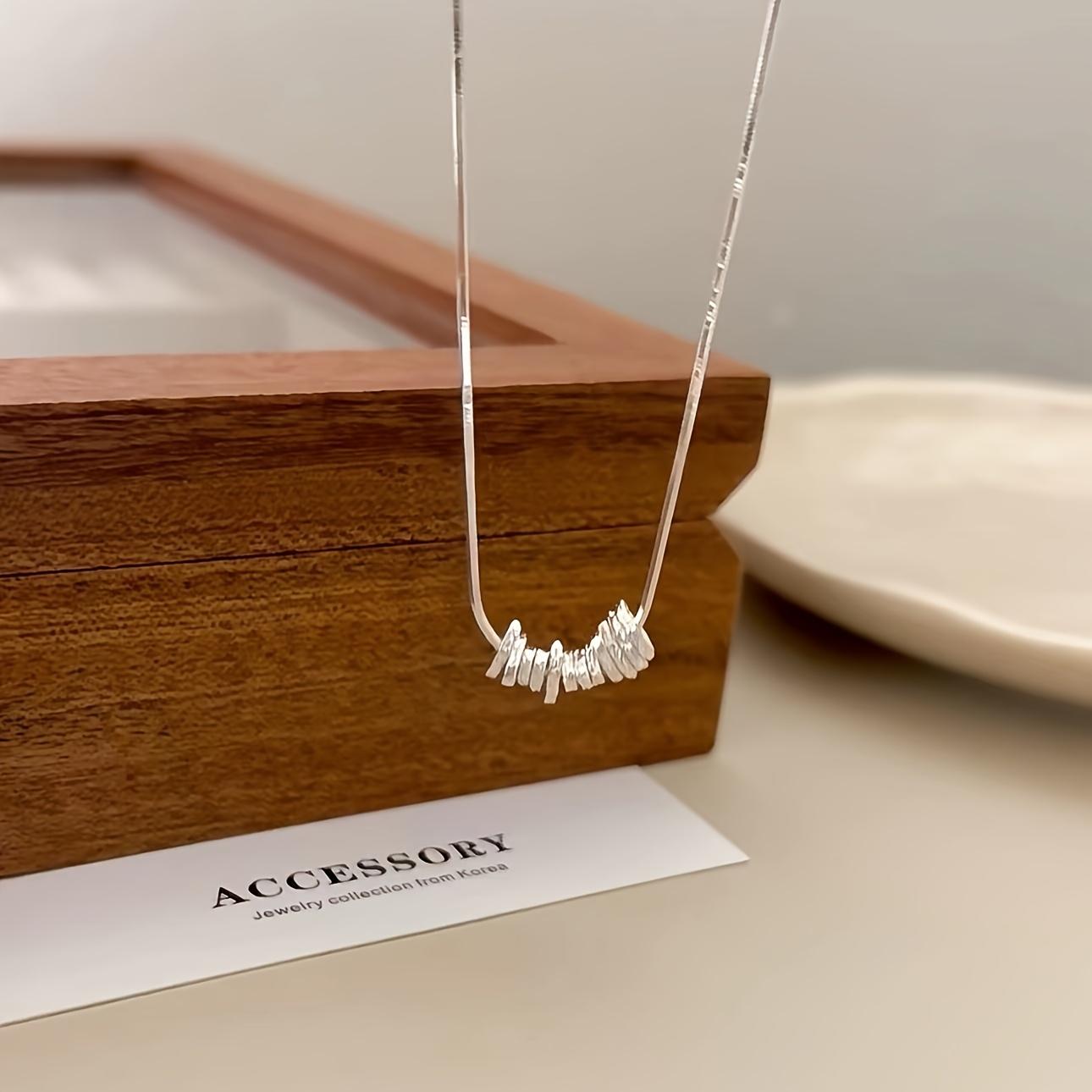 Luxury 925 sterling Silvery plated necklace for women - exquisite, delicate, versatile accessories for casual decor, the perfect gift choice for her,
