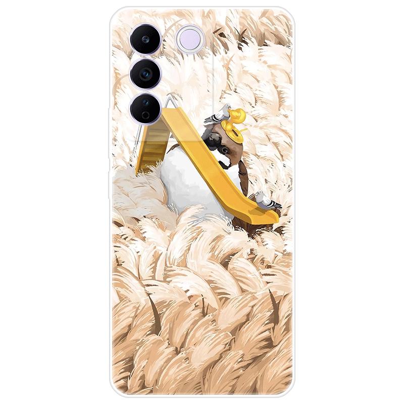 For Vivo V27e V 27e Case Soft Silicone Back Cover Cartoon Phone Case Diversification