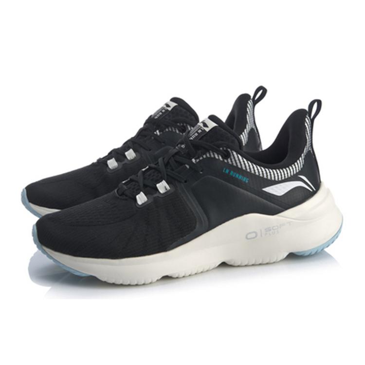 New LiNing SOFT PLUS Low Top Running Shoes Women's Black White ARHQ024-1