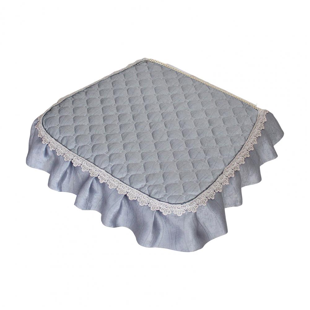 Chair Cushion with Stain Protection Dining Chair Seat Protector Quilted Lace Ruffle Chair Cushion with for Dining