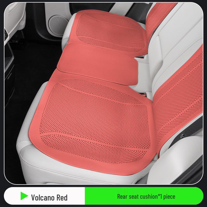 Universal Perforated Breathable Car Seat Cushion for Five-Seat Vehicles - Year-Round Ventilation