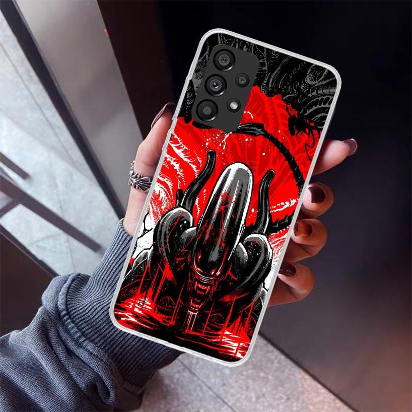 Cool A-Alien X-Xenomorph Phone Case For Samsung Galaxy A12 A52S A42 A32 A22 A51 A50 Note 20 Ultra 10 S10 Plus A71 A70 A31 A30 A1