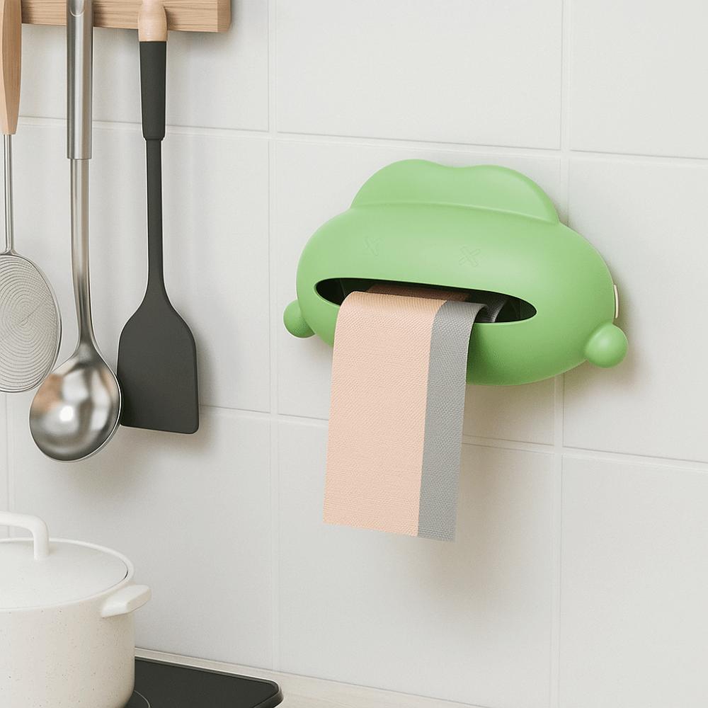 Plastic Garbage Bag Storage Box Wall Mounted Storage Holder Cleaning Bag Sorting Box  Bathroom