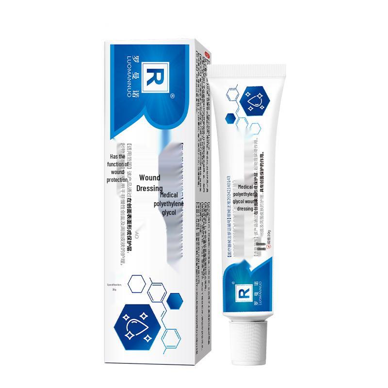 Медицинский гелевый пластырь на основе полиэтиленгликоля для ухода за ранами, при покраснении кожи и ранах Polyethylene Glycol Wound Dressing