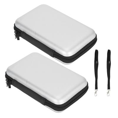 2 Peças Bolsa de Armazenamento Portátil Estojo de Transporte Bolsa Dura Protetora EVA para NDSILL3DSXL
