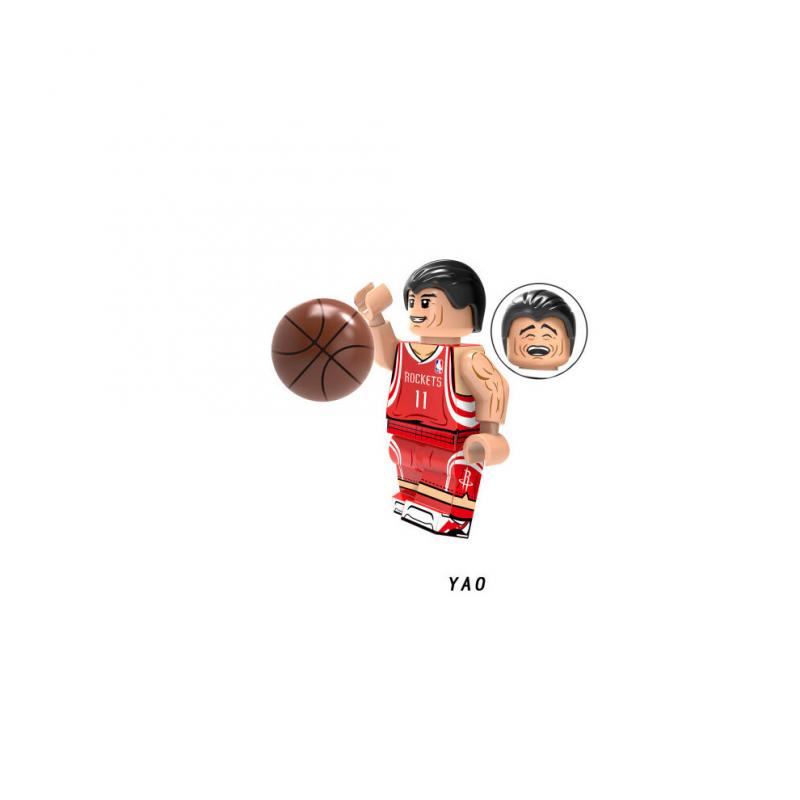 9Pcs NBA All-Star Kobe James Curry Mini Building Blocks Toy Fit 