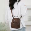 1PC Lady Casual Messenger Bag  Solid Color Multi-function Purse Multi-layer Lightweight Oxford Handbag  Suitable for Going Out