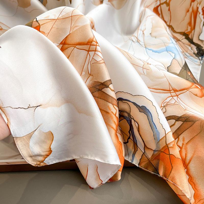 Summer For Gift Sunscreen Bandana Women Luxury 180X90CM Scarves Fashion Model Silk Scarf Couple Style Popular Design Shawls