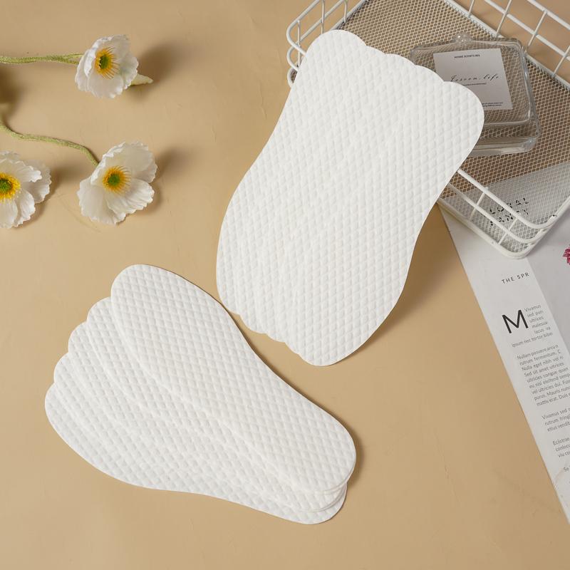 10 Pairs Antibacterial and Deodorizing Disposable Insoles for Women Sweat-absorbing and Breathable Summer Sock-free Insoles