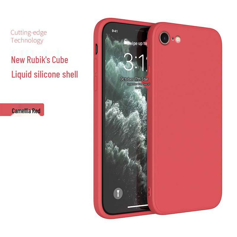 Apple iPhone 8/7/7 Plus Classic Liquid Silicone Case - SE2 Straight Edge Design