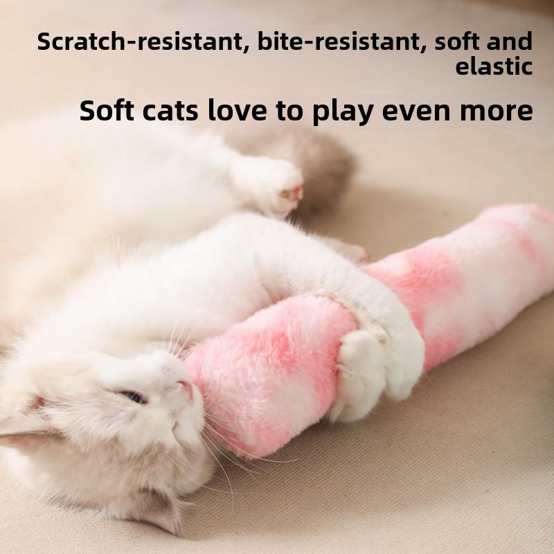 Cat Throw Pillow, Long Strip Resistant To Biting Teeth, Cat Teaser Stick, Wood Polygonum, Cat Mint Throw Pillow, Cat Toy Self-pleasure
