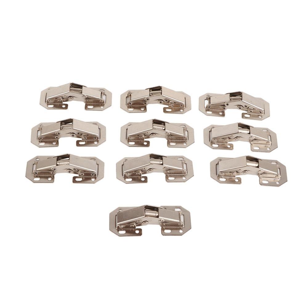 10Pcs Stable 3 Inch Hinge Bridge Type No Drilling Cabinet Hinge Easy Install Door Hinge Cabinet Door