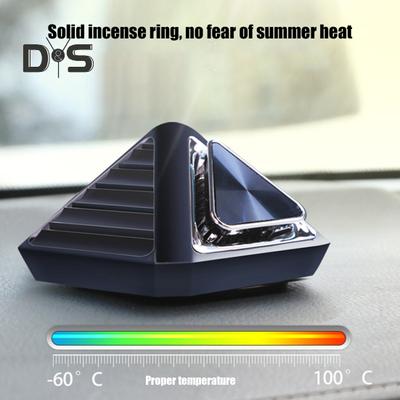 Pyramide créative en alliage d'aluminium pour aromathérapie de voiture, désodorisant d'intérieur de voiture, parfum désodorisant pour véhicule