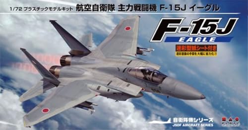PLATZ 1/72 Scale Air Self-Defense Force Main Fighter F-15J Eagle Plastic Model Kit AC-16SP with Camouflage Pattern Sheet