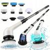 2-in-1 Cleaning Set with Steam Cleaner and 9-in-1 Rotating Brush Accessories