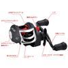 Baitcasting Reel for Salt and Freshwater Magnetic Gear Max Drag Force Bass Fishing Fishing, Brake, 7.21 Ratio, 17+1BB, 8kg, Lightweight, Left/Right