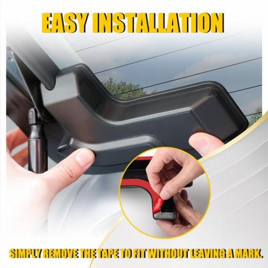 Rear Side Defogger Cover Cable For 2018-2024 Jeep Wrangler (JL) ABS Black  EV