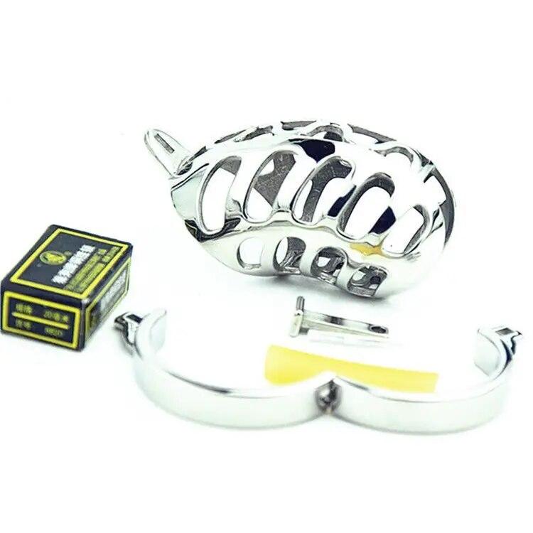 Metall Männliche Keuschheit Lock Gerät Gürtel Penis Käfig Ring Jungfräulichkeit Lock Paare Sm Fesseln Sex Spiel Liefert für Männer neue