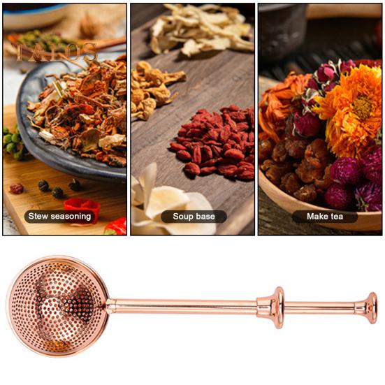 Stainless Steel Tea Infuser Ball Long Handle Fine Mesh Tea Filter Strainer Ball Food Grade Metal Loose Leaf Steeper Kitchen Gadgets