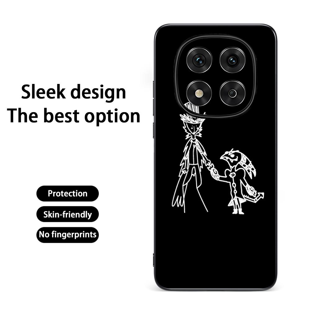 

Classic anime Helluva Boss pattern Phone Case For Redmi Note 14 13 12 11 Pro Plus S 5G 14C A3 Soft Black Phone Cover Redmi Note11Pro4G5G