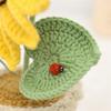 Crochet Sunflower Potted Plant Handcrafted Fabric for Home Table Shelf Decoration Easter Wedding Anniversary Gift for Teacher