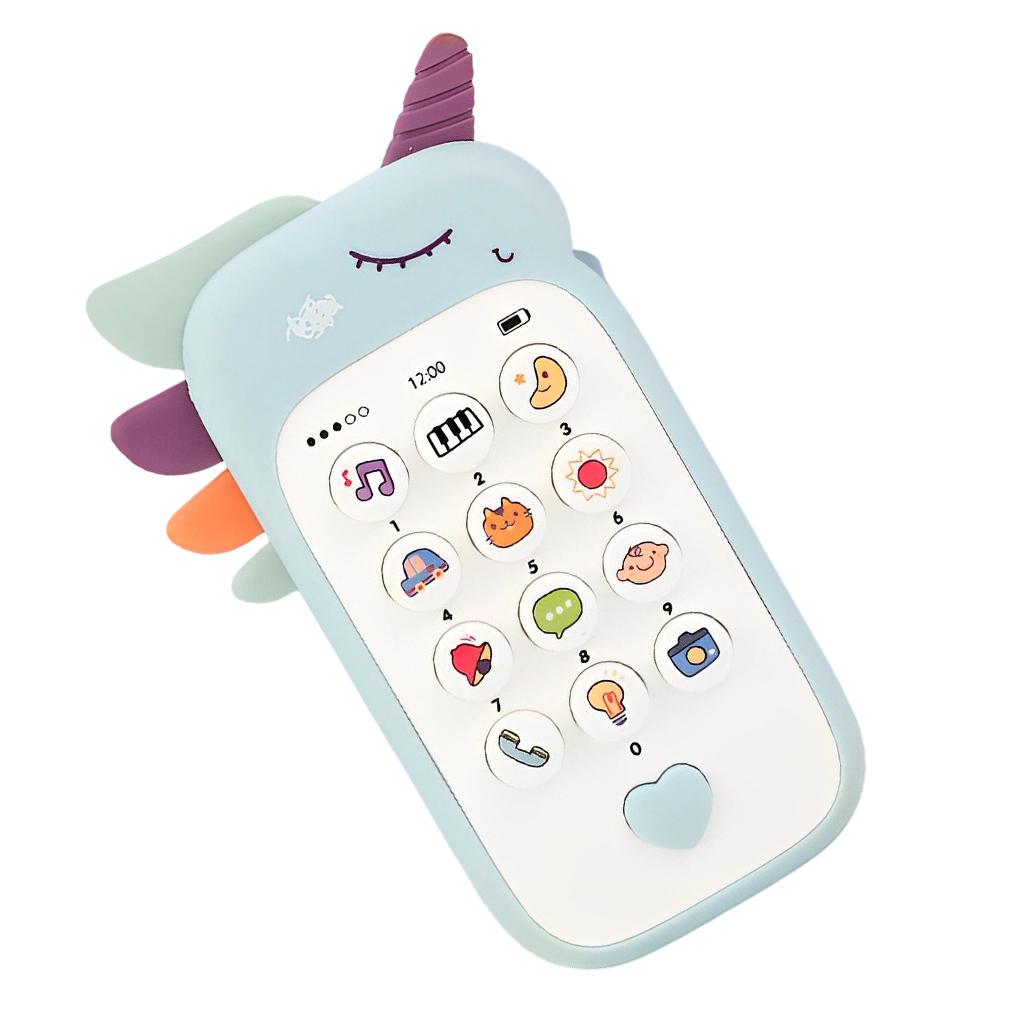

Baby Boy Girl Mobile Phone Toy Music Sound Teether Cartoon Simulation Infant Early Educational Interactive Gaming Gifts