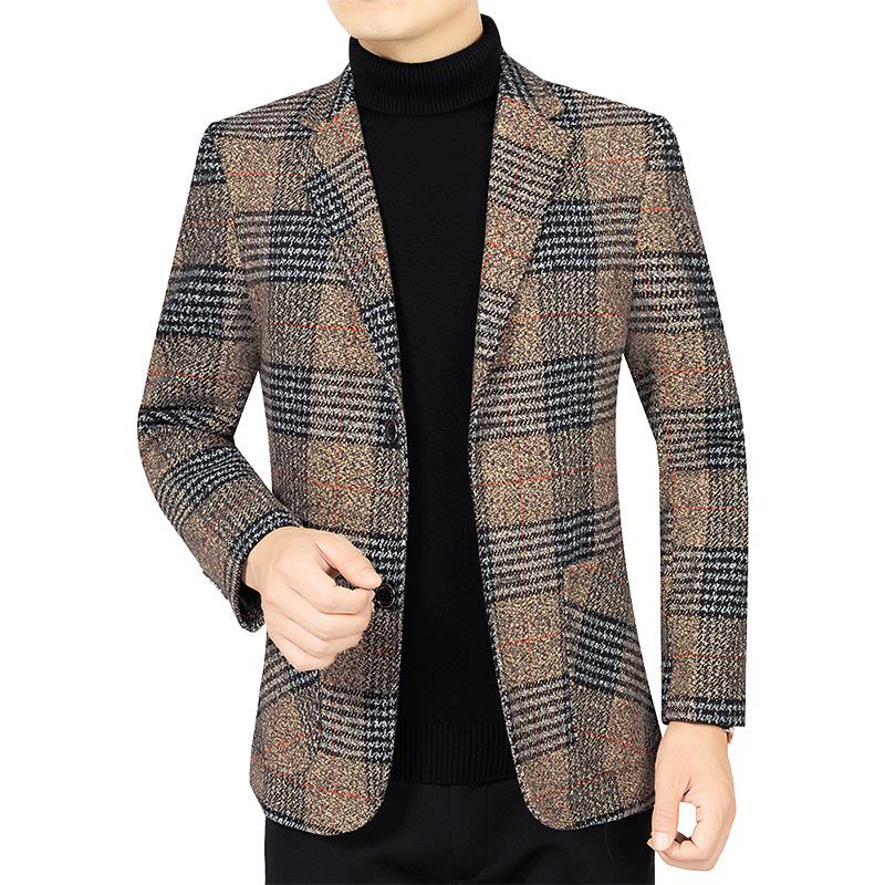 Middle-aged Men's Wrinkle-resistant Casual Suit Jacket for Spring/Autumn 2026