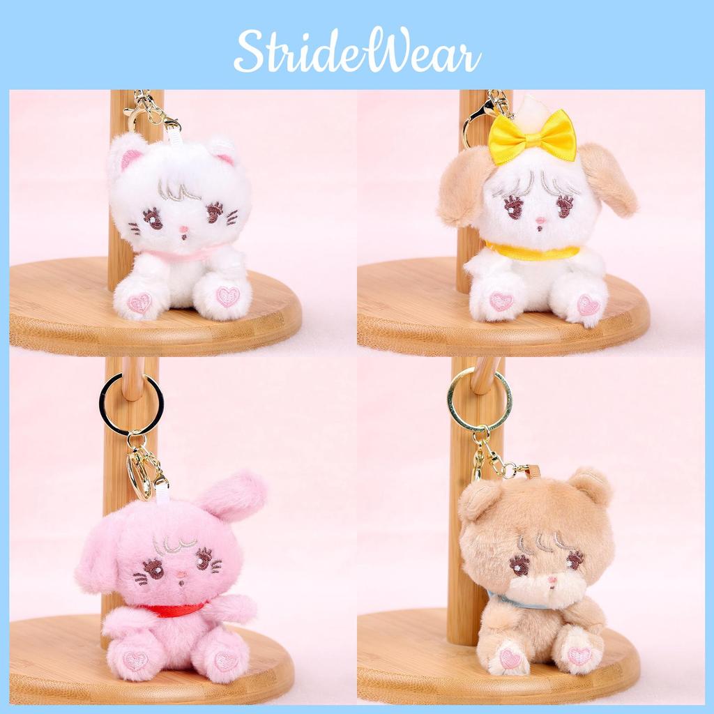 Plush Dog Keychain Pendant Animal Plush Toy For Bags And Gifts