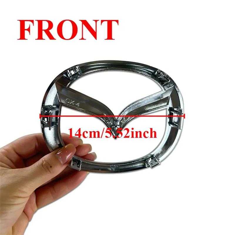 Plastic Emblem for Mazda CX-4 Logo Car Front Trunk Steering Wheel Badge 3D Body Replaced Sticker Rear Tail Refitting Decoration