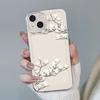 ins flower applies to iPhone15 mobile phone case 14pro Apple 13 transparent 12 female xsmaxxr anti-fingerprint