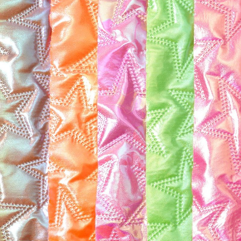 20/50/100cm*145cm Magic Color Ultrasonic Embossing Cotton Lining Fabric PU Leather Quilting Fabric for DIY Sewing Luggage Bag